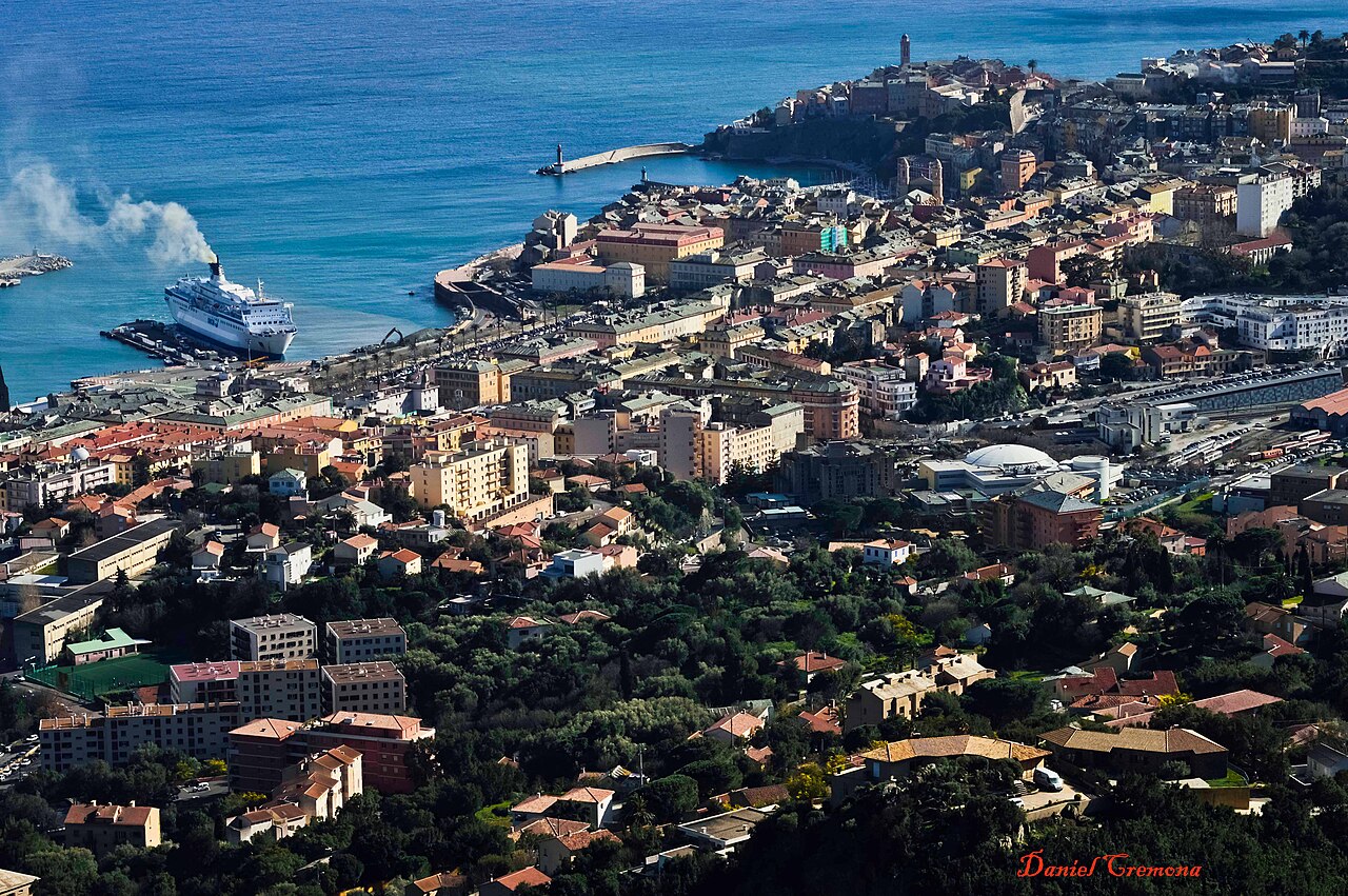 The harbour of Bastia