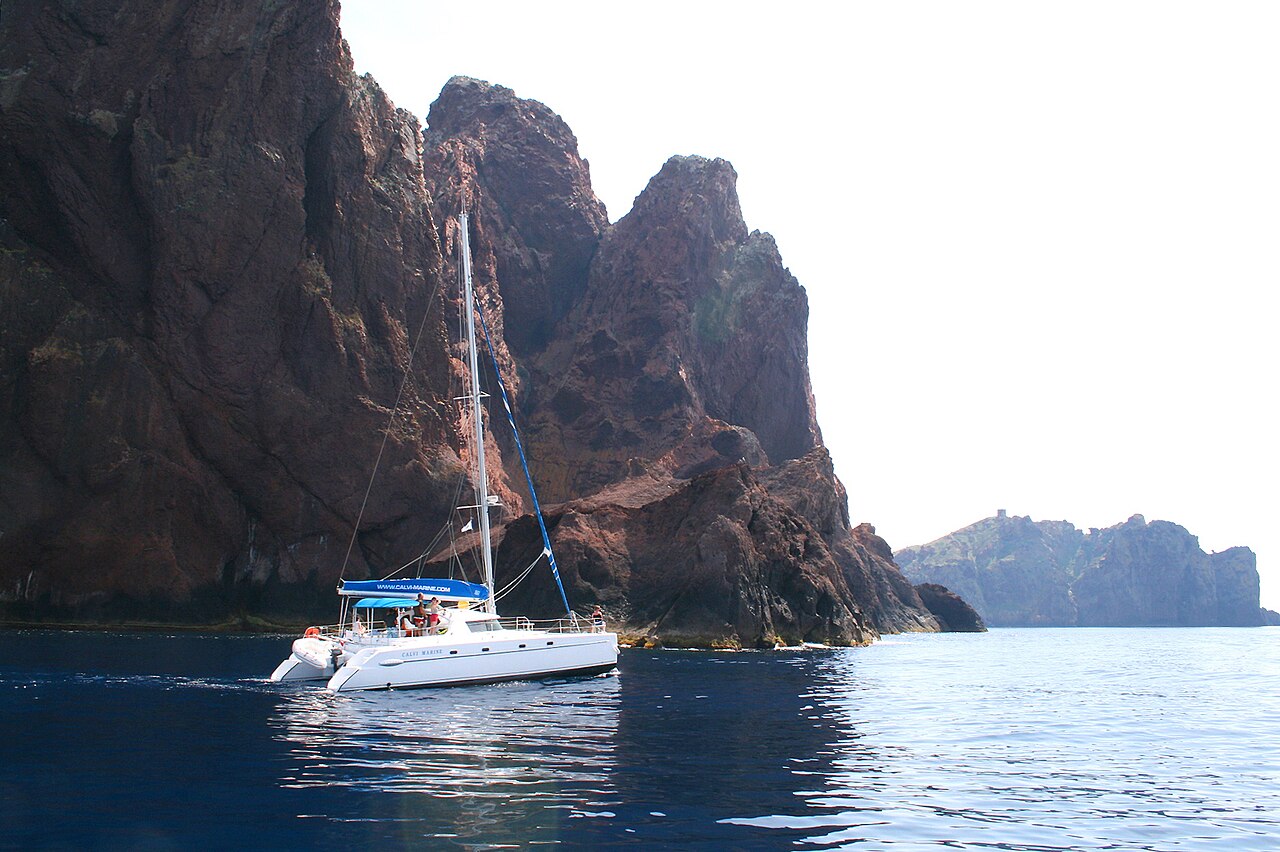 Boat trip along the coast near Scandola