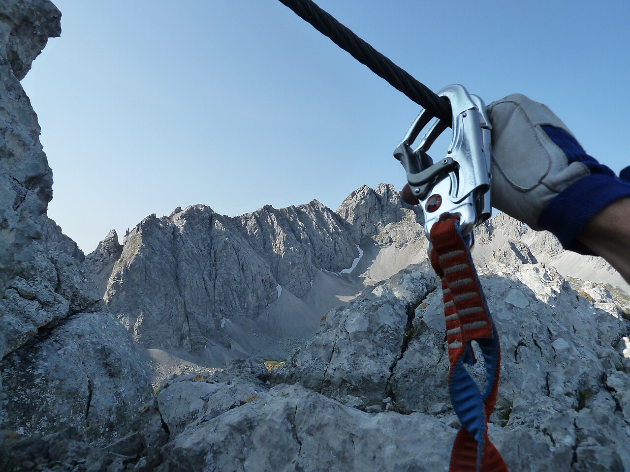 Via ferrata climbing in Corsica