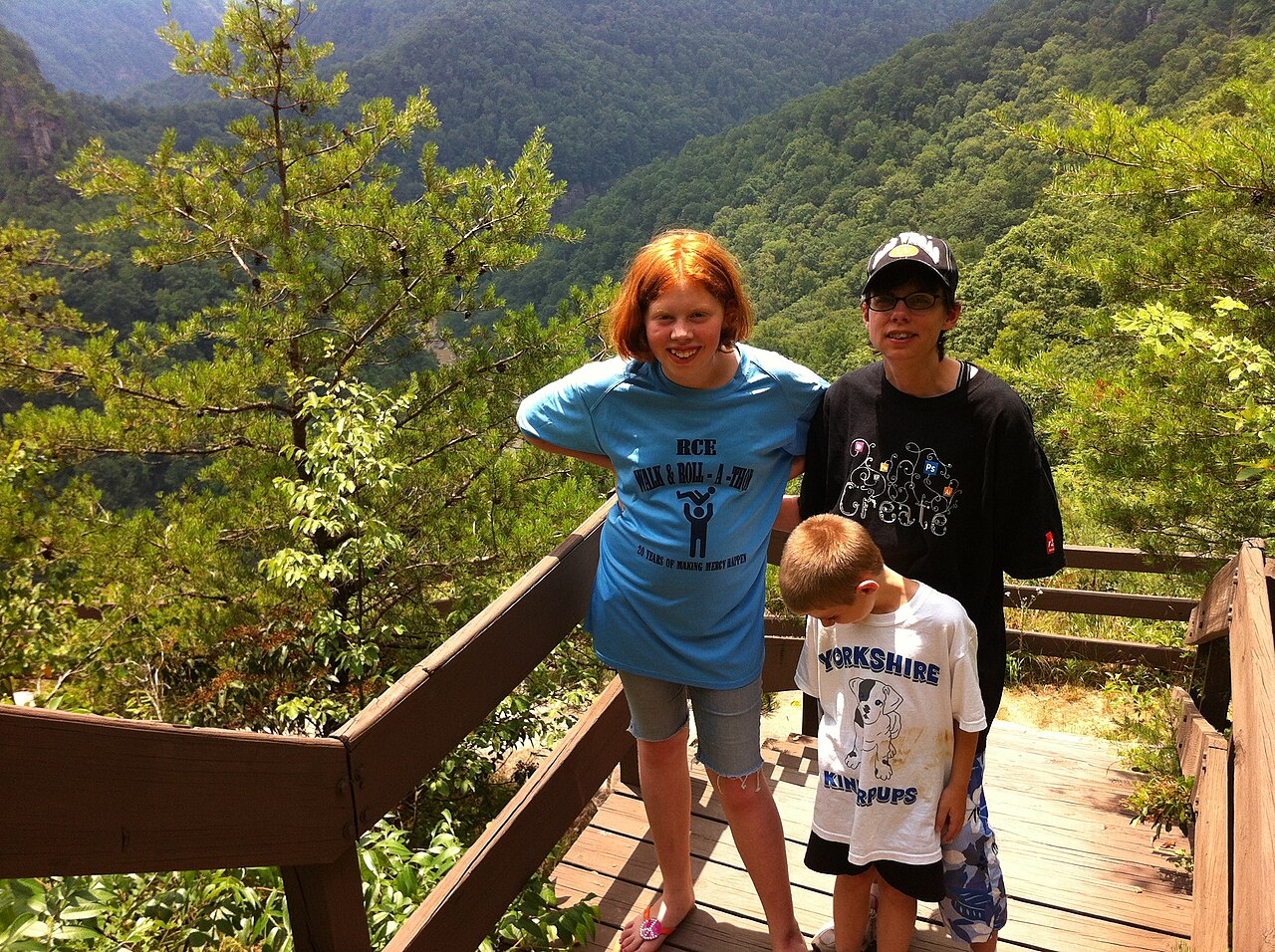 Hiking with children in the mountains